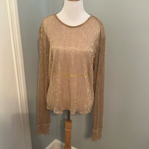 Gold Sheer top